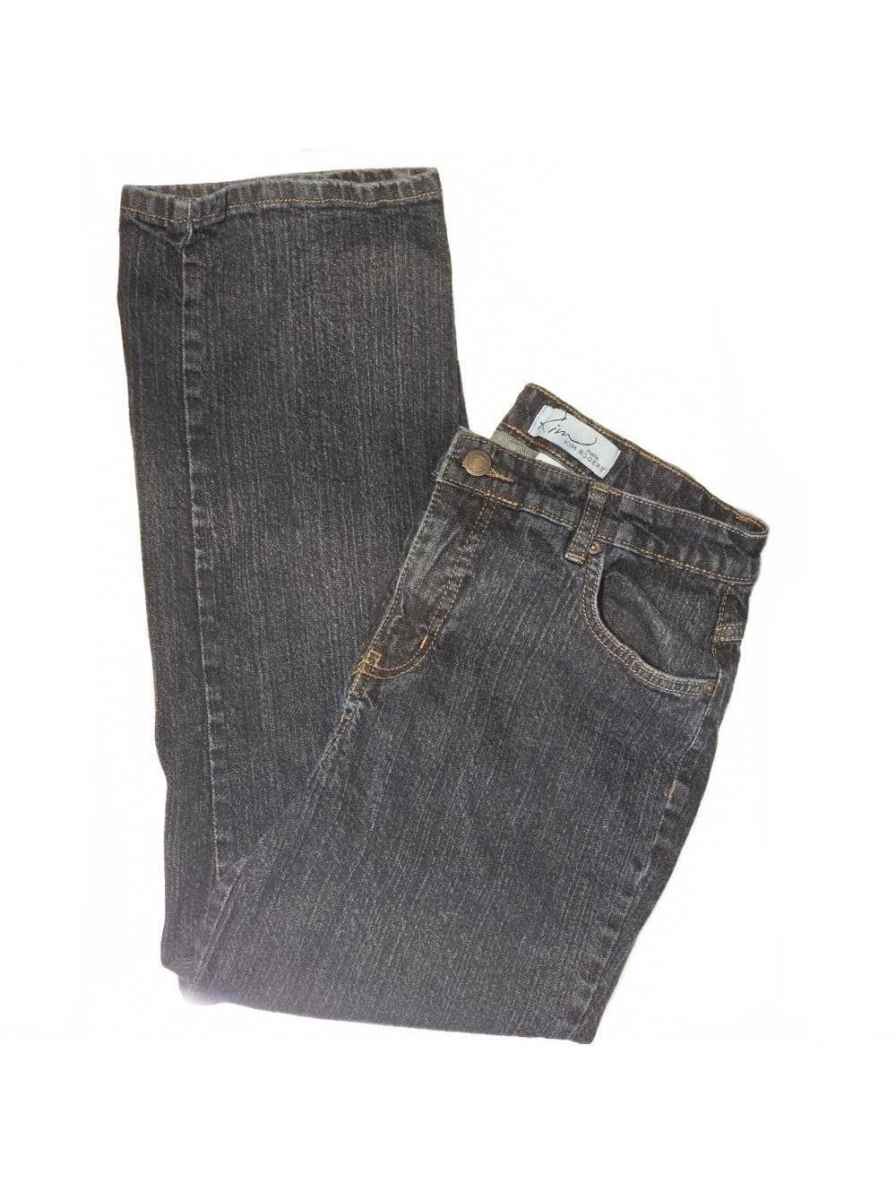 Kim Rogers Petite Jeans Dark Wash Straight Leg 6P Short DENIM